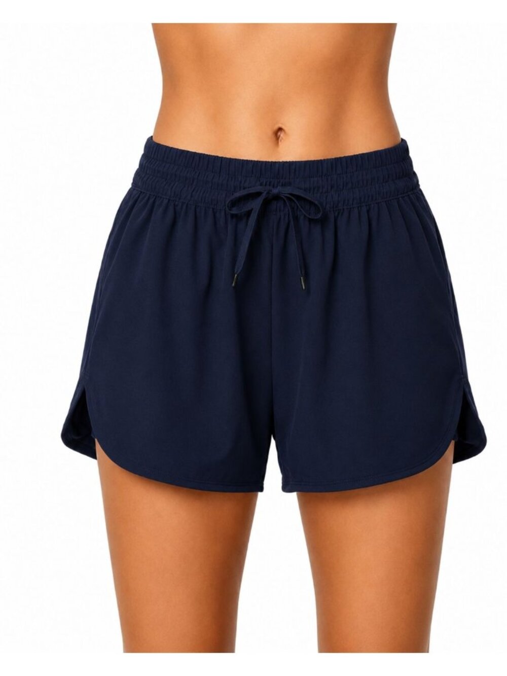 Lands End Womens Quick-Dry UPF 50 Navy Shorts Size Small